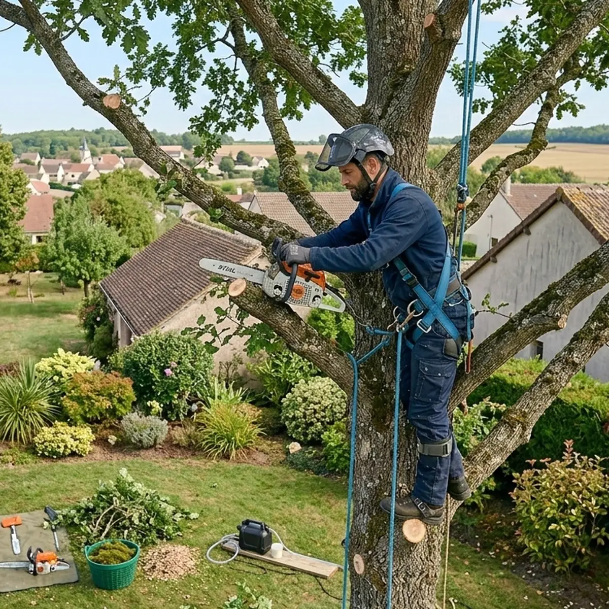 Élagage technique à Aigremont